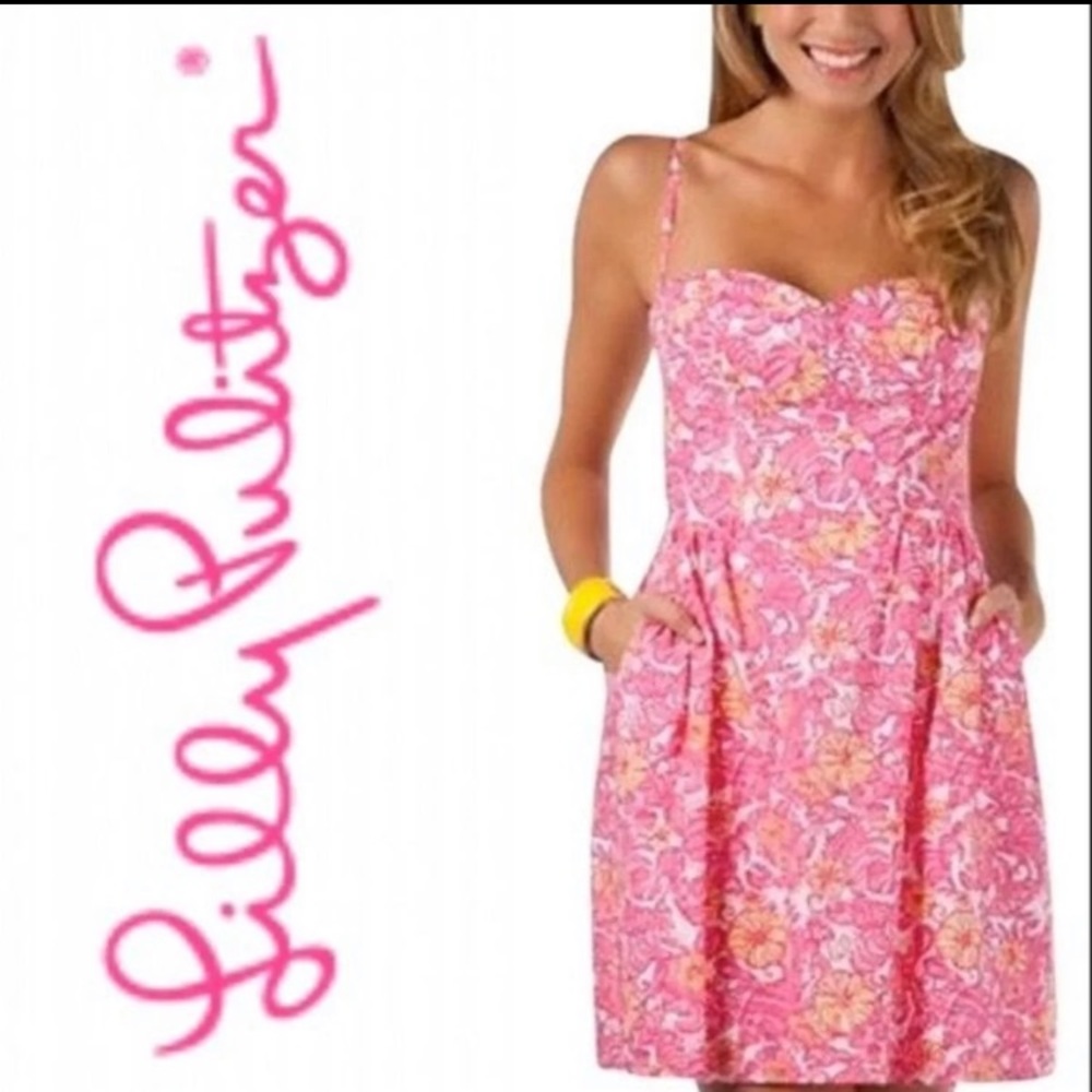 Lilly Pulitzer Georgie Resort White Chum Dress 0
